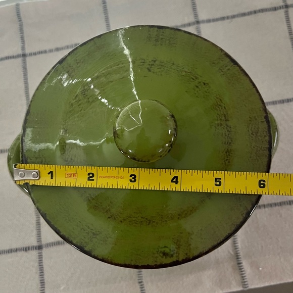 De Silva Terracotta Bean Pot Cookware Covered Made In Italy - Picture 13 of 16